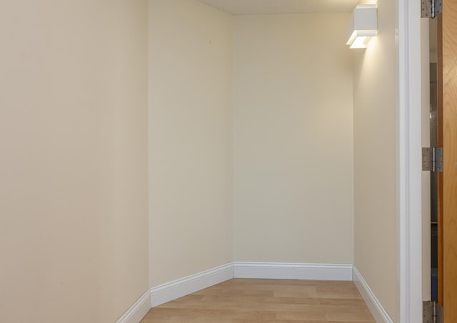 empty room featuring light hardwood / wood-style flooring