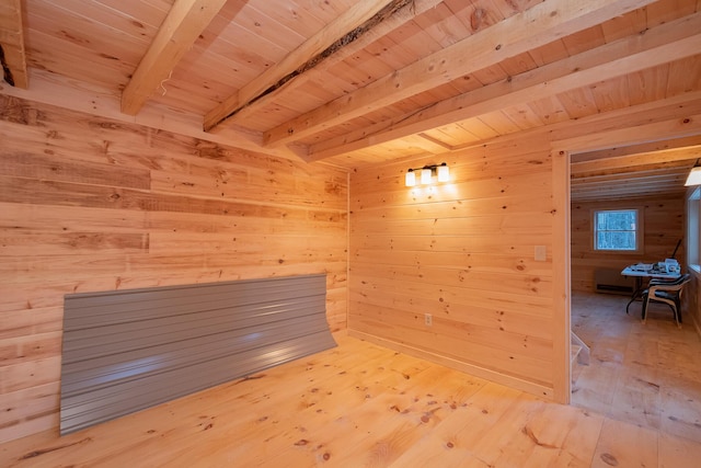 view of sauna / steam room featuring hardwood / wood-style floors