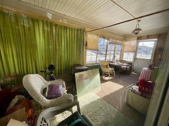 view of sunroom / solarium