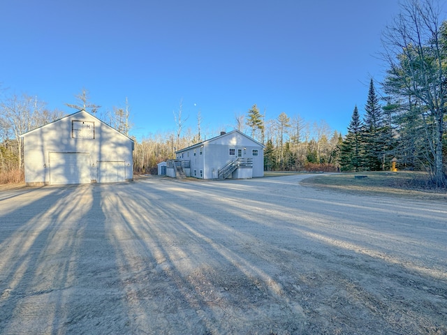 view of road