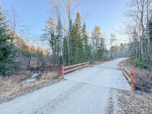 view of road