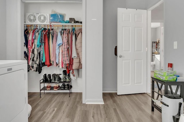 closet with washer / clothes dryer