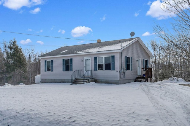 view of ranch-style home