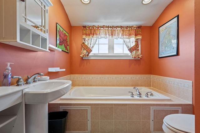 10 Seaside Ave, Saco, ME 04072 - bathroom featuring a bath and toilet