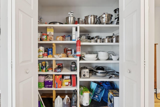 view of pantry