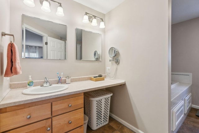 bathroom featuring vanity