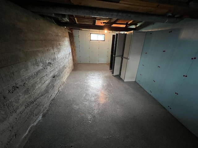 view of basement