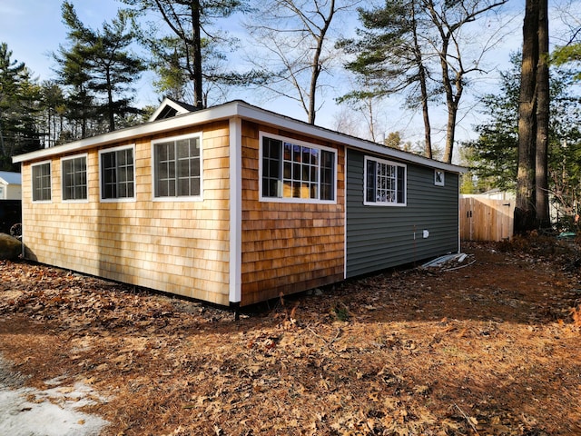 view of outbuilding