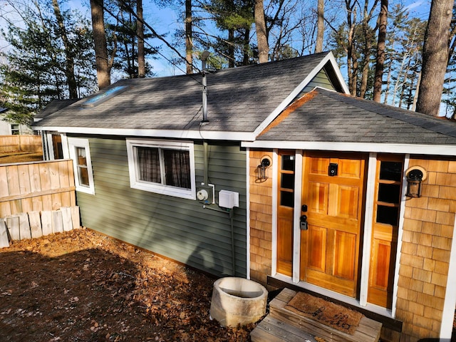 view of outbuilding