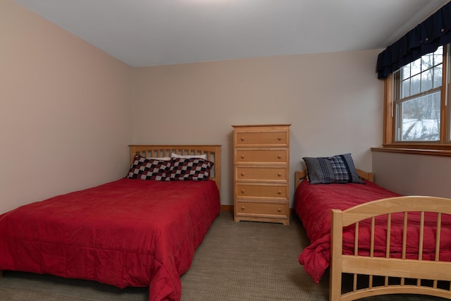 bedroom with carpet