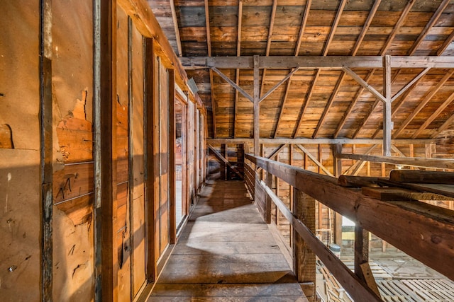 view of horse barn