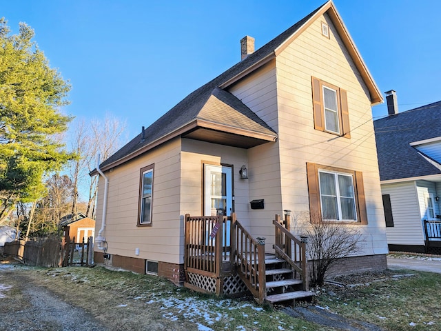 view of front of property