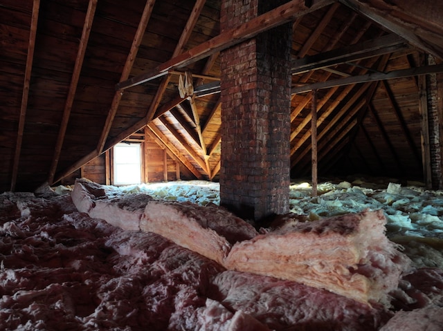 view of attic