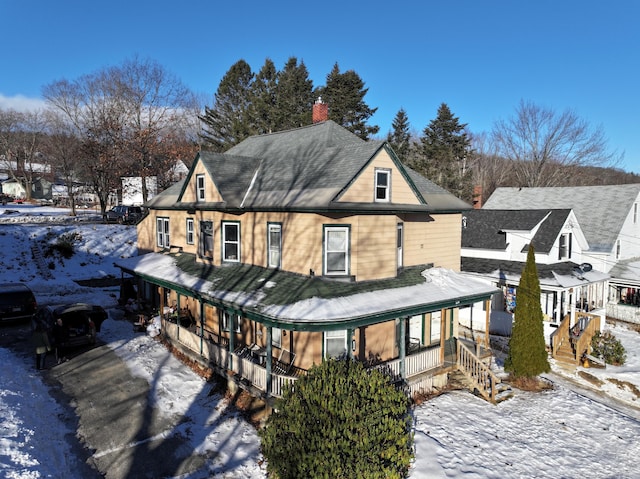 view of front of home featuring a porch