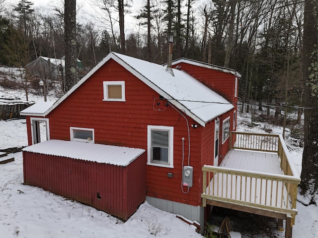 exterior space with a deck