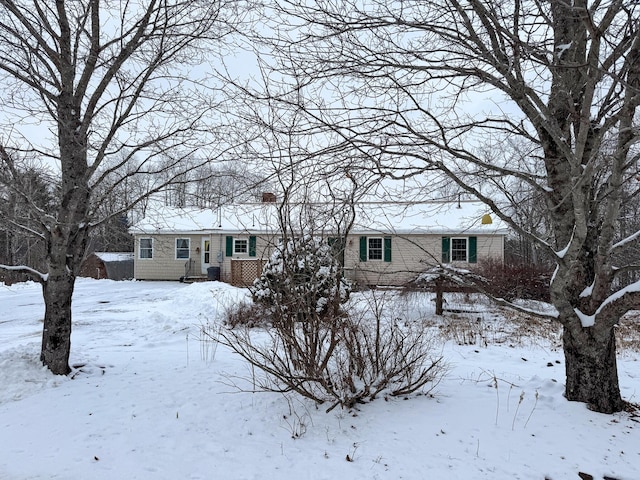 view of front of home