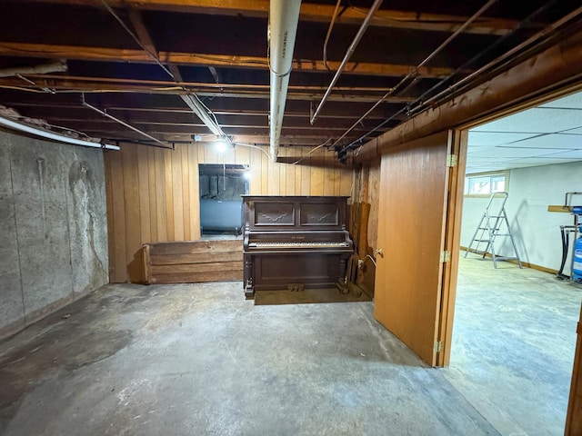 view of basement