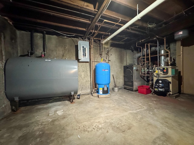 utility room featuring electric panel