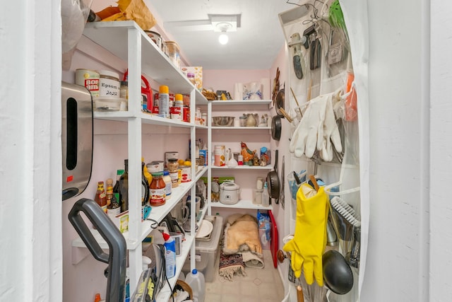 view of pantry