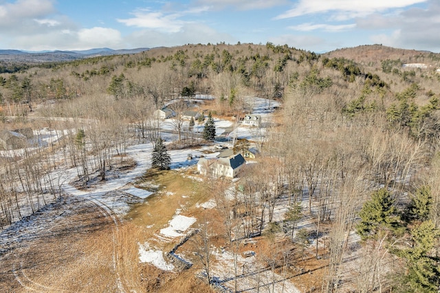 bird's eye view featuring a mountain view