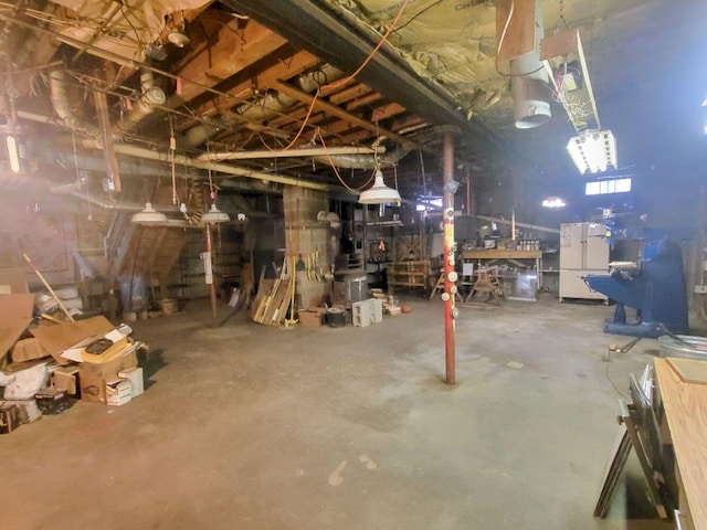 view of basement