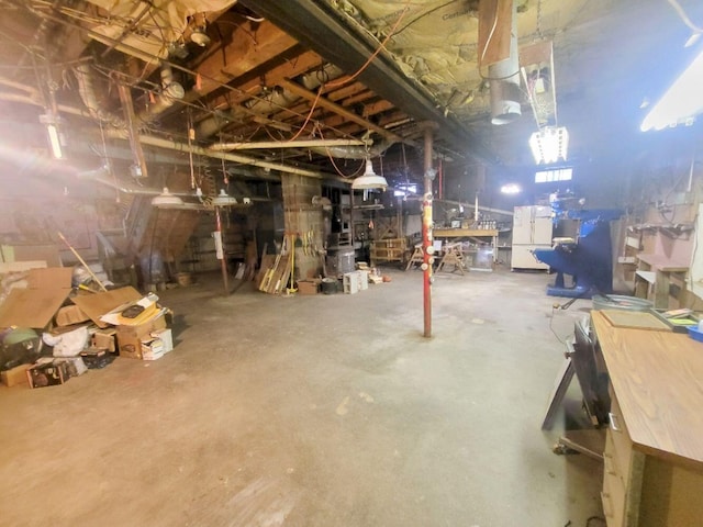 view of basement