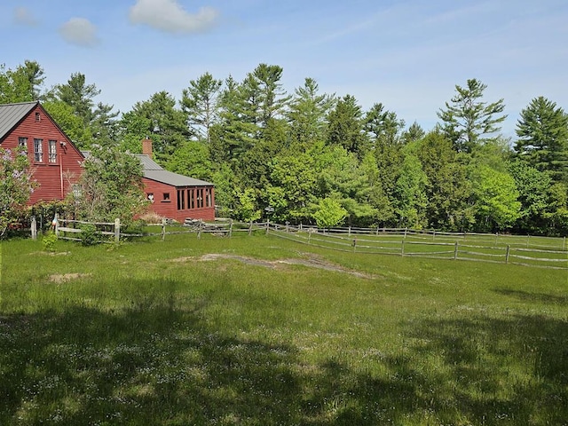 99 Angier Rd, Alna, ME 04535 - view of yard with a view of countryside