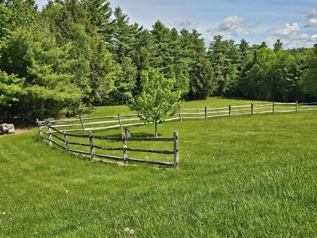 99 Angier Rd, Alna, ME 04535 - view of yard with a rural view and a forest view
