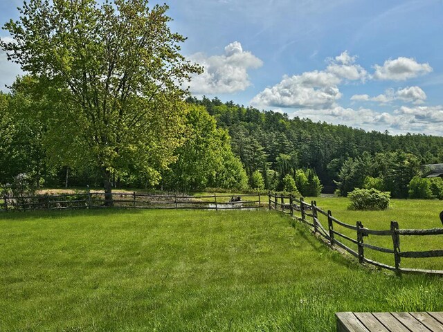 99 Angier Rd, Alna, ME 04535 - view of yard with a view of countryside and a view of trees