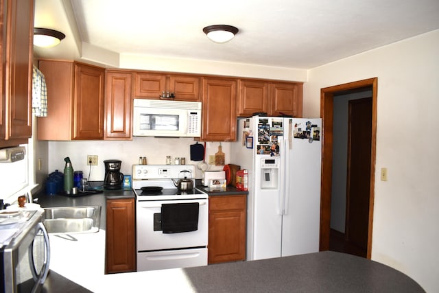 kitchen with white appliances