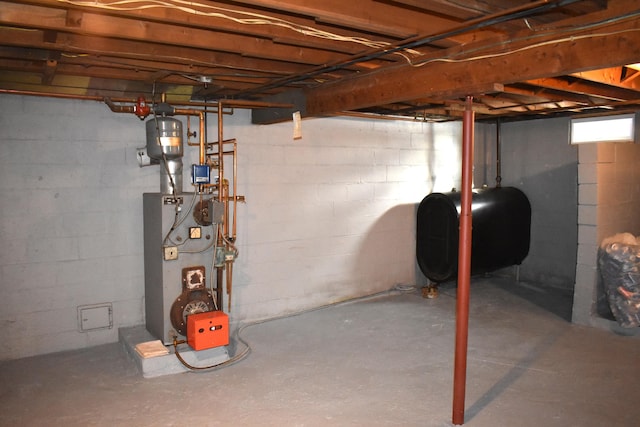 view of basement