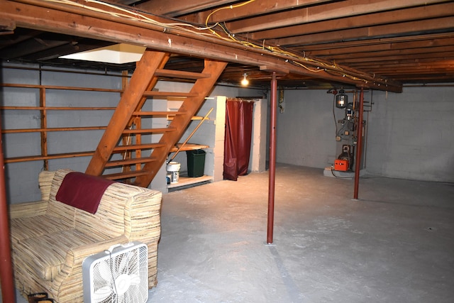 view of basement