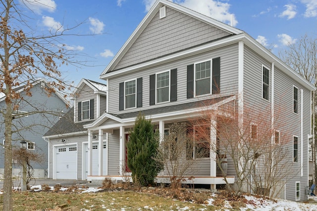 front facade featuring a garage