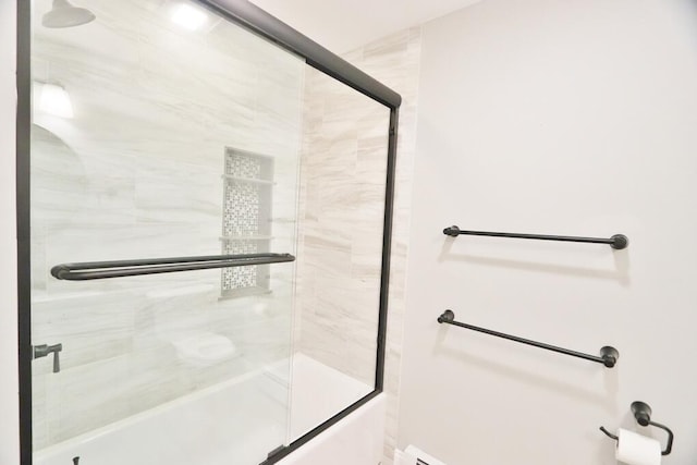 bathroom featuring walk in shower