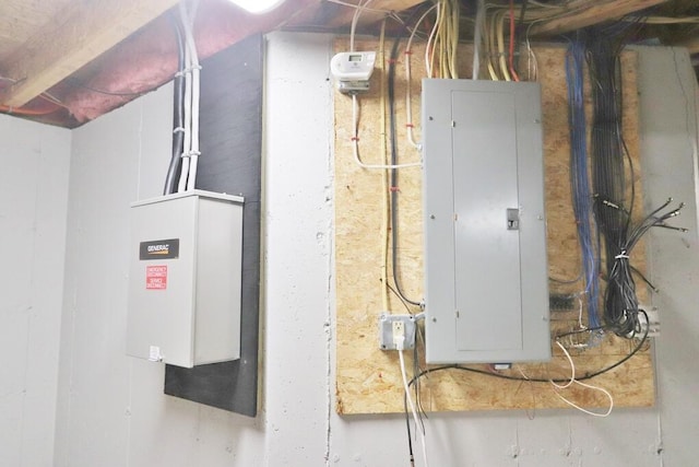 utility room with electric panel