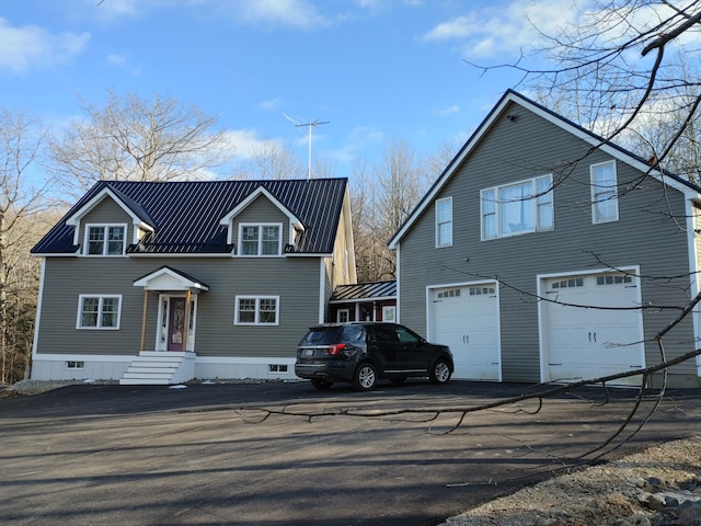 view of property featuring a garage