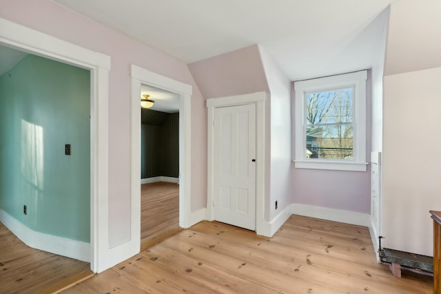 interior space featuring light hardwood / wood-style flooring