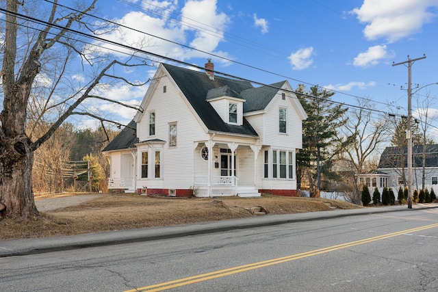 view of front of property