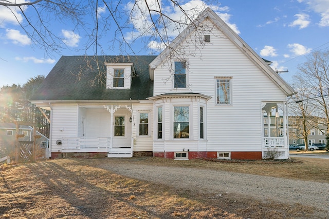 view of front of house with a porch