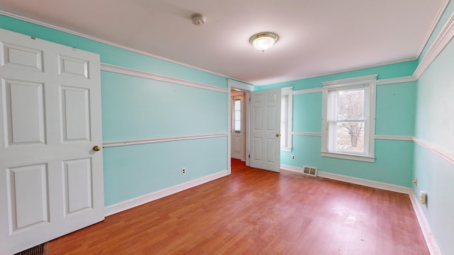 unfurnished bedroom featuring wood-type flooring