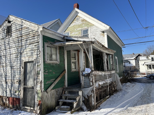 view of front of home