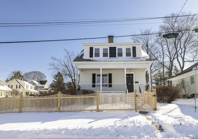 view of front of house featuring a porch