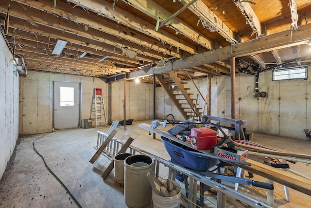36 Storer Rd, Bremen, ME 04551 - view of basement