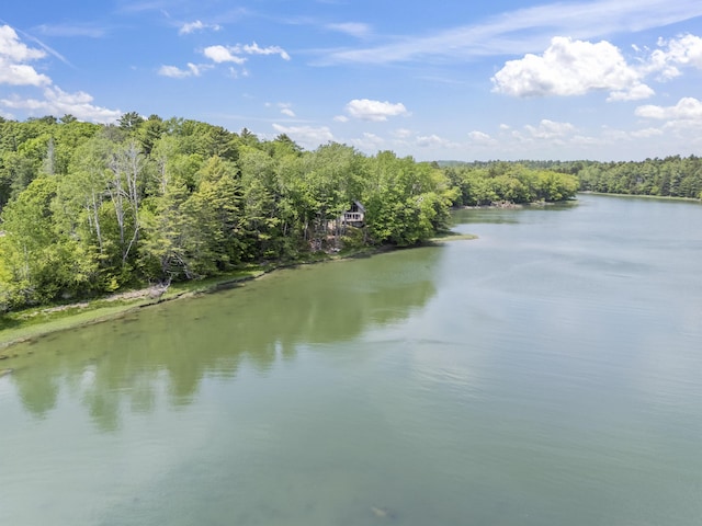 36 Storer Rd, Bremen, ME 04551 - water view featuring a heavily wooded area