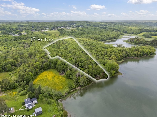 36 Storer Rd, Bremen, ME 04551 - bird's eye view of a large body of water and a heavily wooded area