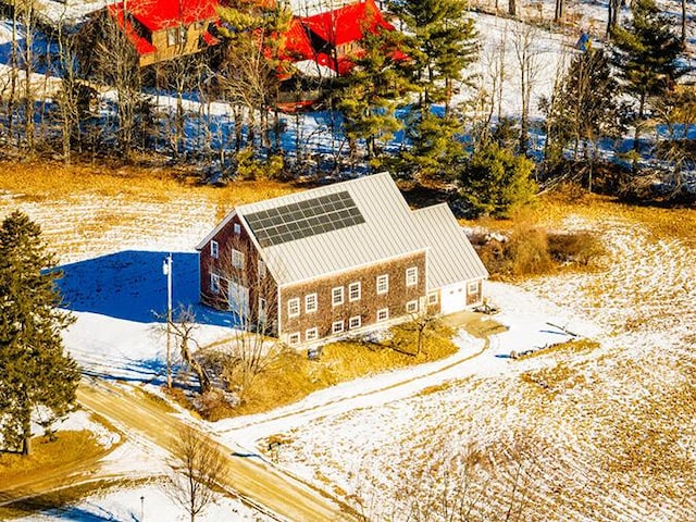 50 Peters Rd, Searsmont, ME 04973 - view of snowy aerial view