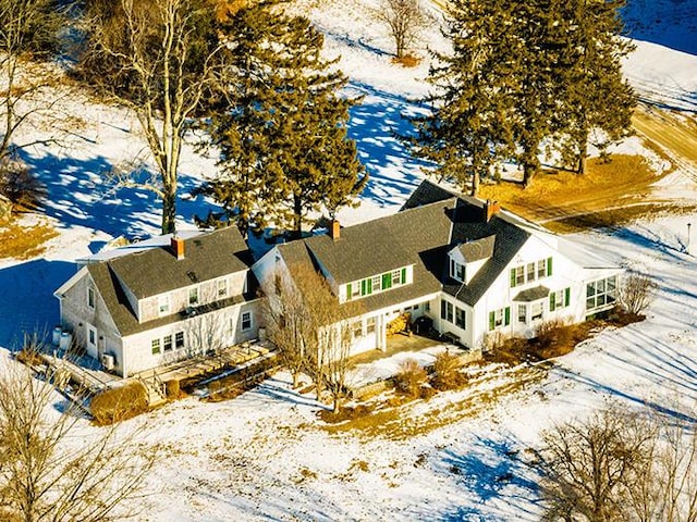 50 Peters Rd, Searsmont, ME 04973 - view of snowy aerial view