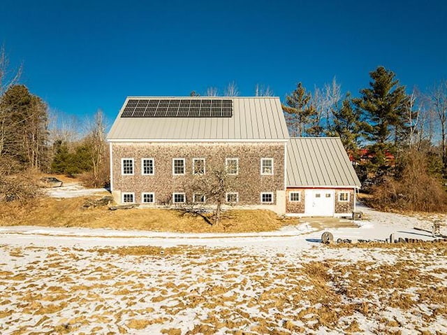 50 Peters Rd, Searsmont, ME 04973 - back of house featuring metal roof