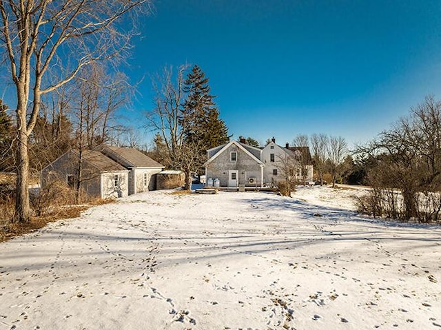 50 Peters Rd, Searsmont, ME 04973 - view of snowy yard