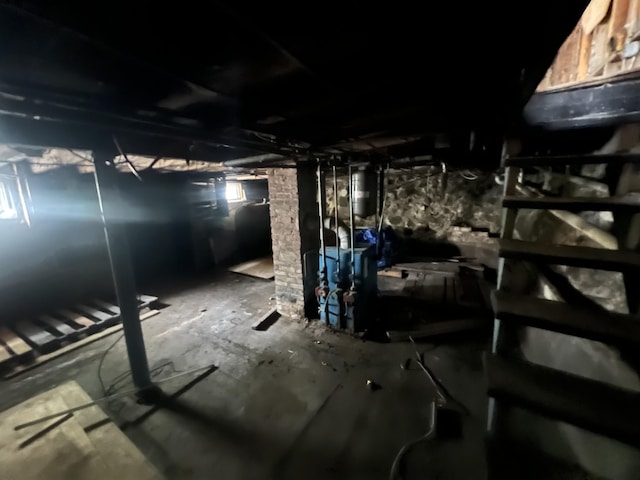 view of basement